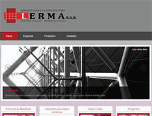 Tablet Screenshot of estructuraslerma.com